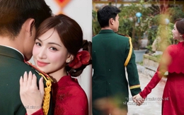 Lộ diện người đàn ông mặc quân phục được Hòa Minzy ôm chầm