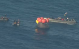 Cận cảnh chiến dịch cứu hộ Artemis II sau khi tiếp nước