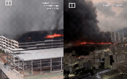 Biển lửa bao trùm bãi đỗ xe BYD tại Trung Quốc: Gara tự động biến thành lò thiêu