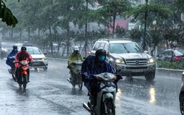 Không khí lạnh yếu gây mưa dông ở Bắc Bộ, Bắc Trung Bộ, có nơi trên 80mm