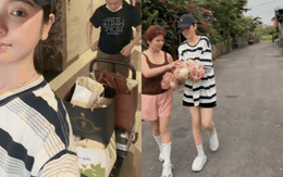 Chu Thanh Huyền lái xế hộp đưa con về thăm quê chồng, mối quan hệ với mẹ Quang Hải gây chú ý