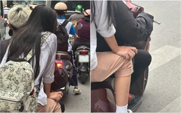 Bức ảnh "combo cá biệt" của hai bạn trẻ trên phố gây xôn xao mạng xã hội: Chi tiết nào khiến phụ huynh nhìn mà khóc hết nước mắt?