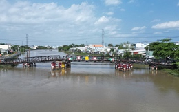 Cận cảnh công trường cầu gần 500 tỉ đồng nối TPHCM với cửa ngõ đi Tây Ninh