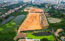 Toàn cảnh đại công trường Depot Xuân Đỉnh của tuyến metro số 2 Hà Nội