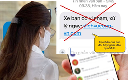 Công an phát thông báo tới những tài xế nhận được tin nhắn có nội dung sau