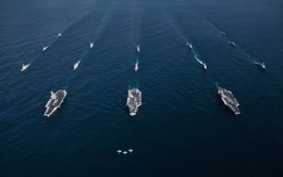 Lần đầu tiên sau hơn 20 năm, ba tàu sân bay Mỹ cùng phô diễn sức mạnh ở Trung Đông