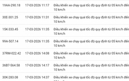 793 chủ xe chạy quá tốc độ có biển số sau nhanh chóng nộp phạt nguội theo Nghị định 168