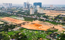 Cận cảnh công trường Depot Xuân Đỉnh tuyến Metro số 2 đang tăng tốc thi công