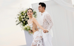 Cặp đôi diễn viên - ca sĩ Việt tổ chức lễ cưới ở biển, cô dâu diện hở đến mức chưa ai dám thử!