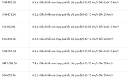 36 chủ xe có biển số sau nhanh chóng nộp phạt nguội theo Nghị định 168: Vi phạm cùng 1 lỗi có mức phạt lên tới 22 triệu đồng