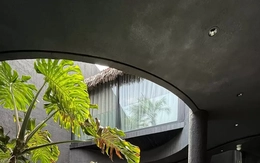 Ngôi nhà tông màu đen như 'ốc đảo' giữa lòng thành phố