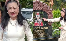 Nữ NSND quyền lực miền Nam 89 tuổi tới thăm mộ Vũ Linh, gây chú ý khi nói "mới 18 tuổi thôi"