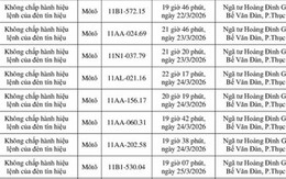 Danh sách 149 chủ xe máy có biển số sau nhanh chóng nộp phạt nguội theo Nghị định 168