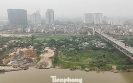 Cận cảnh khu đất dự án công viên đầu tiên tại Trục đại lộ cảnh quan sông Hồng