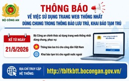 Từ 21/5, công dân trong, ngoài nước khai báo lưu trú, tạm trú trên trang web mới