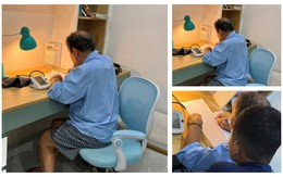 Danh tính ông ngoại U80 cặm cụi giúp cháu giải đề toán: Profile "ấn tượng"