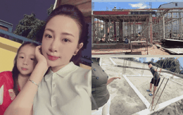 Cô chủ tiệm hoa xinh đẹp ôm con ra sân mừng vô địch cùng Văn Đức, gây choáng khi khoe biệt thự 500m² đang xây dựng