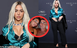 Georgina - vợ sắp cưới của Ronaldo gây choáng tại Cannes, nhuộm tóc bạch kim, diện đồ sexy, khoe nhẫn đính hôn 3 triệu USD