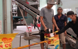 Bên trong đường dây sản xuất phân bón giả nhãn hiệu nổi tiếng