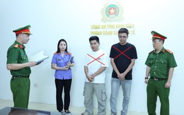 Kiểm tra kho hàng, bắt 2 chủ shop giày dép Trần Công Tùng và Lã Văn Ước