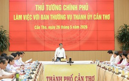 Là TP trực thuộc Trung ương nhưng tăng trưởng GRDP quý I/2026 lại thuộc nhóm thấp cả nước, lãnh đạo Cần Thơ nói gì trong cuộc họp mới đây với Thủ tướng?