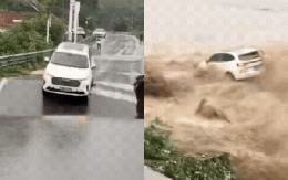 Kinh hoàng khoảnh khắc cầu gãy sập, ô tô bị "nuốt chửng" trong dòng lũ dữ
