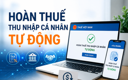 Hoàn thuế thu nhập cá nhân tự động: Số tiền hoàn tăng hơn 270%