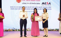 MISA vinh dự được Cục Thuế khen thưởng trong việc phối hợp hỗ trợ HKD xoá bỏ thuế khoán