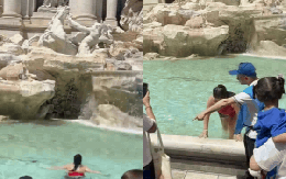 Nhảy xuống đài phun nước nổi tiếng tại Rome để quay TikTok, nữ du khách đối mặt hình phạt bị cấm cửa vĩnh viễn