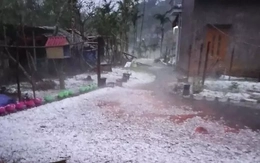 Nhiều nhà bị tốc mái, ô tô vỡ kính do mưa đá, giông lốc ở Thái Nguyên