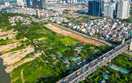 Hiện trạng khu đất xây công viên gần 20ha trên trục đại lộ cảnh quan sông Hồng