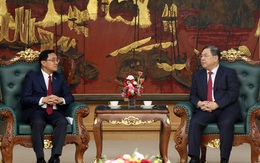 Phó Thủ tướng Thường trực Phạm Gia Túc tiếp Bộ trưởng Bộ Công chính và Vận tải Lào Leklay Sivilay