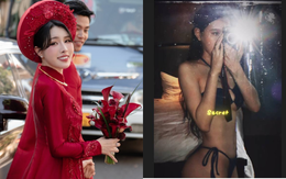 Tiểu thư thành Nam khoe body cực nóng bỏng hậu đám cưới tuyển thủ Văn Thanh, hé lộ thay đổi tinh tế của chàng cầu thủ khi cưới vợ