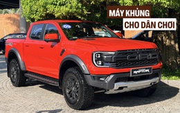 Ảnh thực tế Ford Ranger Raptor 2026 tại Việt Nam: Máy xăng mạnh gần 400 mã lực, loa B&O, ống pô tùy chỉnh âm thanh