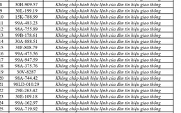 447 chủ phương tiện vi phạm mang biển số sau nhanh chóng nộp phạt nguội theo Nghị định 168