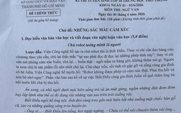 Đề văn lớp 10 tại TPHCM nói về sự cằn cỗi của cảm xúc