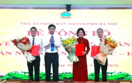 Hà Nội: Bổ nhiệm 3 Chánh án Tòa án nhân dân khu vực