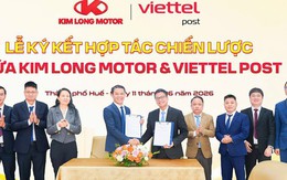 KIM LONG MOTOR và VIETTEL POST hợp tác phát triển hệ sinh thái vận tải xanh, thông minh