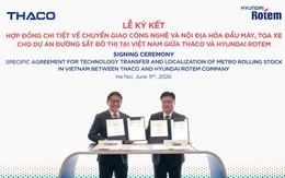 THACO và Hyundai Rotem thúc đẩy nội địa hóa sản xuất đầu máy, toa xe metro tại Việt Nam