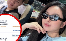 Biên lai gần 57 triệu tiền học mầm non trong 3 tháng của con trai Chu Thanh Huyền gây chú ý