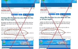 Tra cứu điểm thi lớp 10, coi chừng mất tiền oan