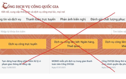 Cảnh báo website giả mạo Cổng Dịch vụ công Quốc gia để lừa đảo