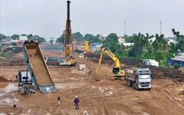 Tấp nập thi công đường huyết mạch kết nối sân bay Long Thành