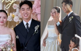 Lễ cưới Xuân Trường và Nhuệ Giang sau 5 năm đám hỏi: Cô dâu khóc nức nở, con gái được giao trọng trách đặc biệt