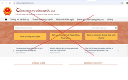 Công an cảnh báo gấp tất cả người dân truy cập “dichvuconghanhchinh.com”