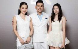 Nhan sắc của con gái cặp sao Việt "88 lượng vàng" gây chú ý trong ngày gia đình mở tiệm kim cương