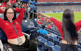 Ái nữ nhà Minh Nhựa mang bầu lần 5 vẫn “quẩy cực sung”, bay tận sang Mỹ xem World Cup 2026, visual mẹ bầu gây sốt