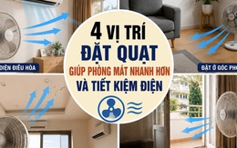 Nhiều người bật điều hòa cả ngày nhưng không biết: Chỉ cần đổi 4 vị trí đặt quạt, phòng mát nhanh hơn mà còn tiết kiệm điện