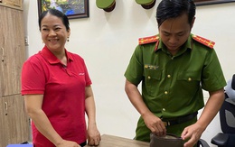 Bị rơi nhiều nhẫn vàng và bông tai, khổ chủ hốt hoảng đến báo công an