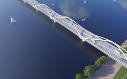 Sau gần 8 tháng khởi công, 'siêu cầu' vượt sông Hồng hơn 16.000 tỷ đồng nối phố cổ với Long Biên đang có tiến độ ra sao?